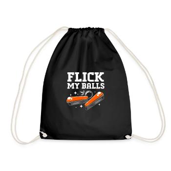 Flipper Pinball - Drawstring Bag - black - Front