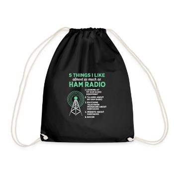 Antenne radio amateur - Sac de sport léger - noir - Devant