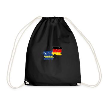 Curaçao Allemagne Drapeau - Sac de sport léger - noir - Devant