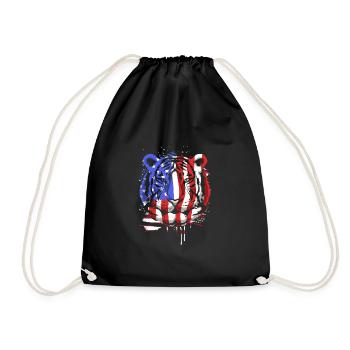 White Tiger - Drawstring Bag - black - Front