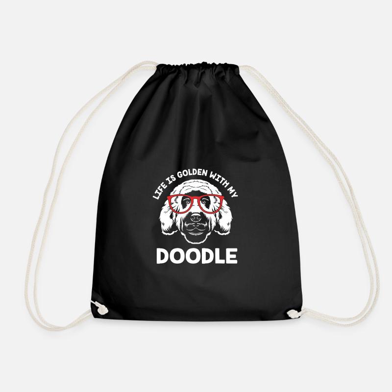 Goldendoodle - Turnbeutel - Schwarz