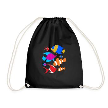 Aquariophile d’aquarium - Sac de sport léger - noir - Devant