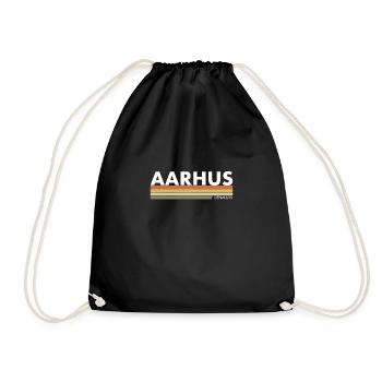 Aarhus Denmark Denmark Danish Proud Dane - Drawstring Bag - black - Front