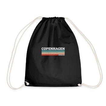 Copenhagen Denmark Denmark Danish Proud Dane - Drawstring Bag - black - Front
