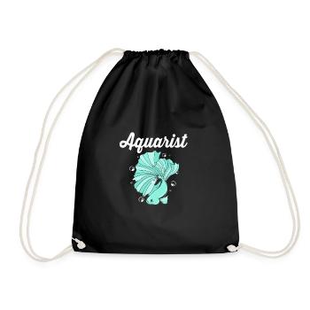 Aquariophile d’aquarium - Sac de sport léger - noir - Devant