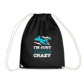 Air traffic controller - Drawstring Bag - black - Front