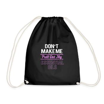 Huile essentielle - Sac de sport léger - noir - Devant