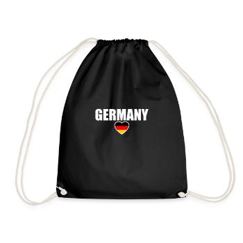 Allemagne Allemagne Drapeau allemand Allemand - Sac de sport léger - noir - Devant
