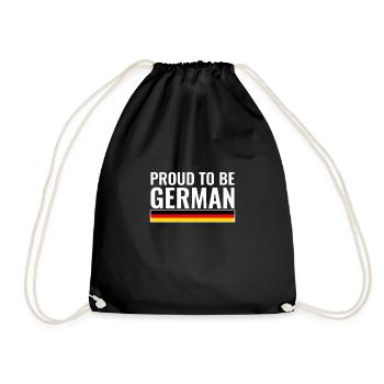 Fier d’être allemand Allemagne Drapeau allemand - Sac de sport léger - noir - Devant