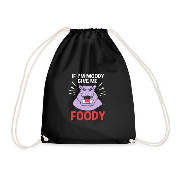 Hippopotame - Sac de sport léger - noir - Devant