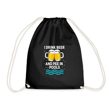 Pool Party - Turnbeutel - Schwarz - Vorne