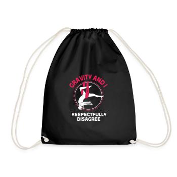 Aerial Yoga Air Yoga - Drawstring Bag - black - Front