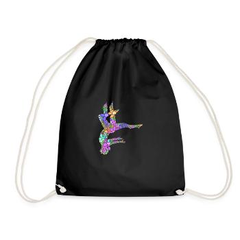 Aerial Yoga Air Yoga - Drawstring Bag - black - Front