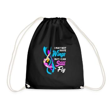 Aerial Yoga Air Yoga - Drawstring Bag - black - Front