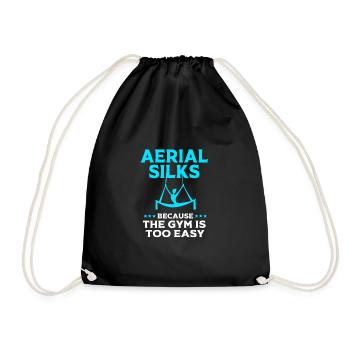 Aerial Yoga Air Yoga - Drawstring Bag - black - Front
