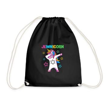 Hanukkah - Drawstring Bag - black - Front