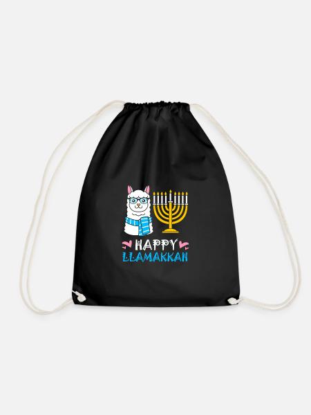 Chanukkah - Turnbeutel - Schwarz