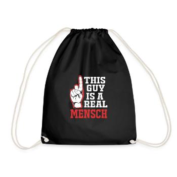 Hanukkah - Drawstring Bag - black - Front