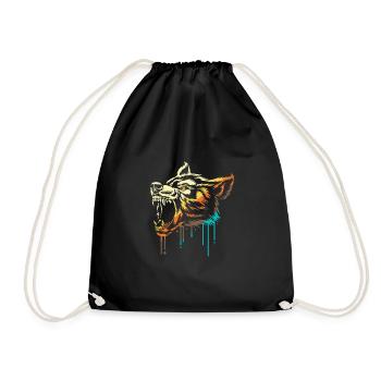 Loup-garou - Sac de sport léger - noir - Devant