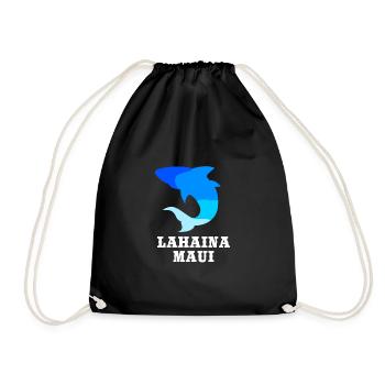 Maui Hawaii Hawaiian - Drawstring Bag - black - Front