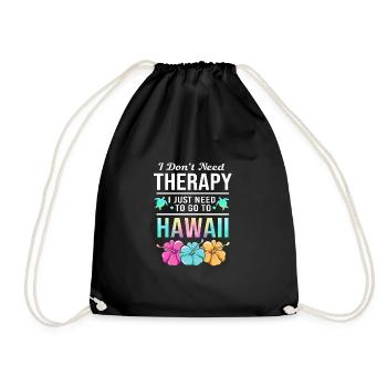 Maui Hawaii Hawaiian - Drawstring Bag - black - Front