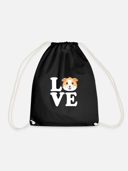 Guinea pig - Drawstring Bag - black