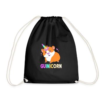 Guinea pig - Drawstring Bag - black - Front