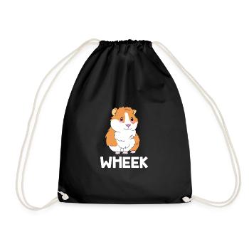Guinea pig - Drawstring Bag - black - Front