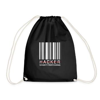 Cybersecurity Cyber Programmierer Hacker - Turnbeutel - Schwarz - Vorne