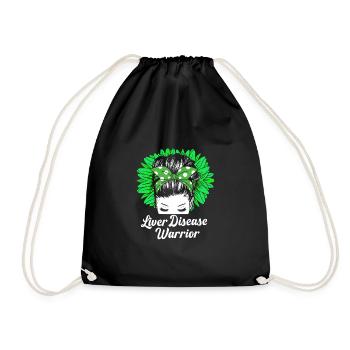 Liver disease - Drawstring Bag - black - Front