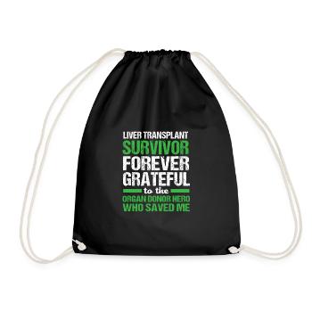 Liver disease - Drawstring Bag - black - Front
