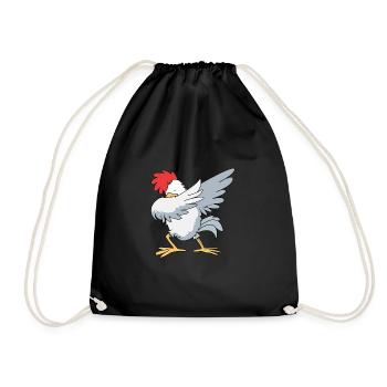 Chicken Poultry - Drawstring Bag - black - Front