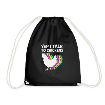 Poulet Volaille - Sac de sport léger - noir - Devant