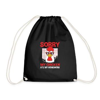 Poulet Volaille - Sac de sport léger - noir - Devant