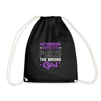Autoimmune disease - Drawstring Bag - black - Front