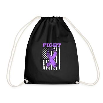 Autoimmune disease - Drawstring Bag - black - Front