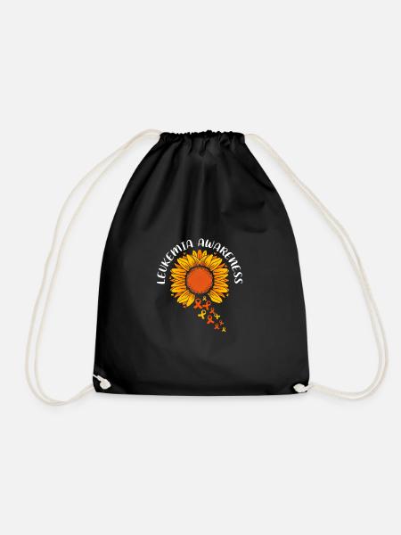 Leukemia Awareness - Drawstring Bag - black