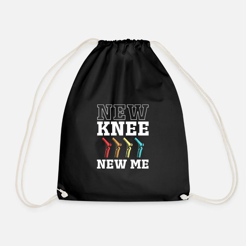 Knie Operation - Turnbeutel - Schwarz