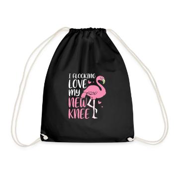 Knee Surgery - Drawstring Bag - black - Front
