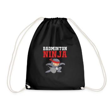 Badminton - Drawstring Bag - black - Front