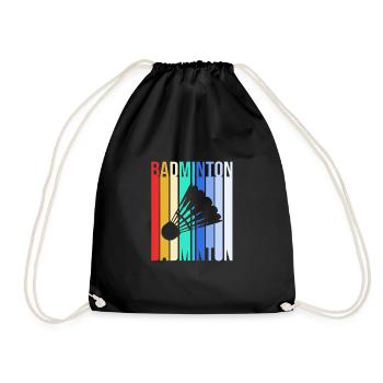 Badminton - Drawstring Bag - black - Front