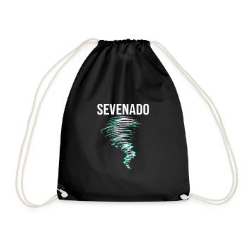 Tornado Birthday Children's Birthday Party - Drawstring Bag - black - Front
