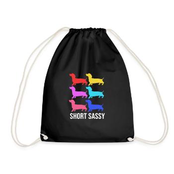 Teckel - Sac de sport léger - noir - Devant