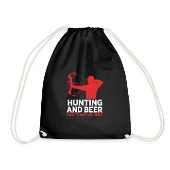 Chasse au chasseur - Sac de sport léger - noir - Devant