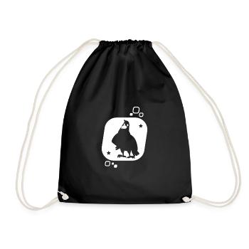 Aigle - Oiseau de proie Faucon Vautour - Sac de sport léger - noir - Devant
