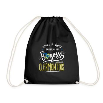 rugby clermont bogosse supporter clermontois - Sac de sport léger - noir - Devant