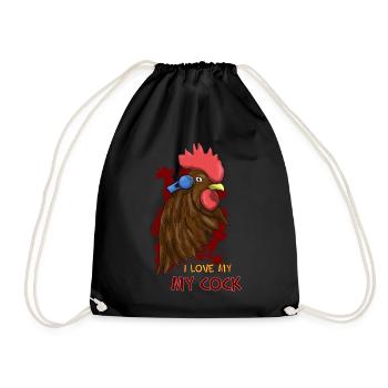 I Love My Cock - Turnbeutel - Schwarz - Vorne