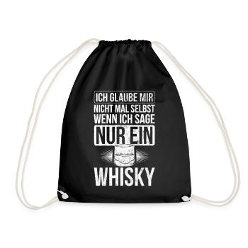 Whiskey Whisky Schottland - Turnbeutel - Schwarz - Vorne