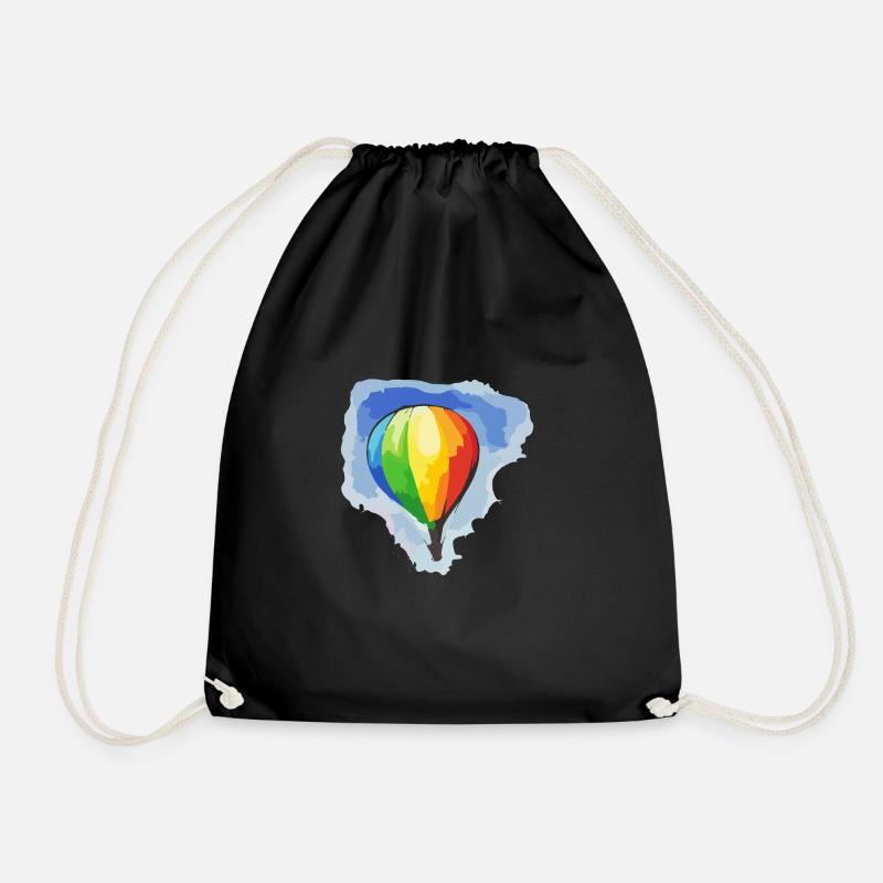 ballon à air chaud - Sac de sport léger - noir