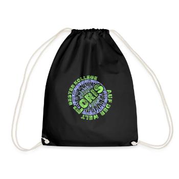 Geschenk für Loris - Turnbeutel - Schwarz - Vorne